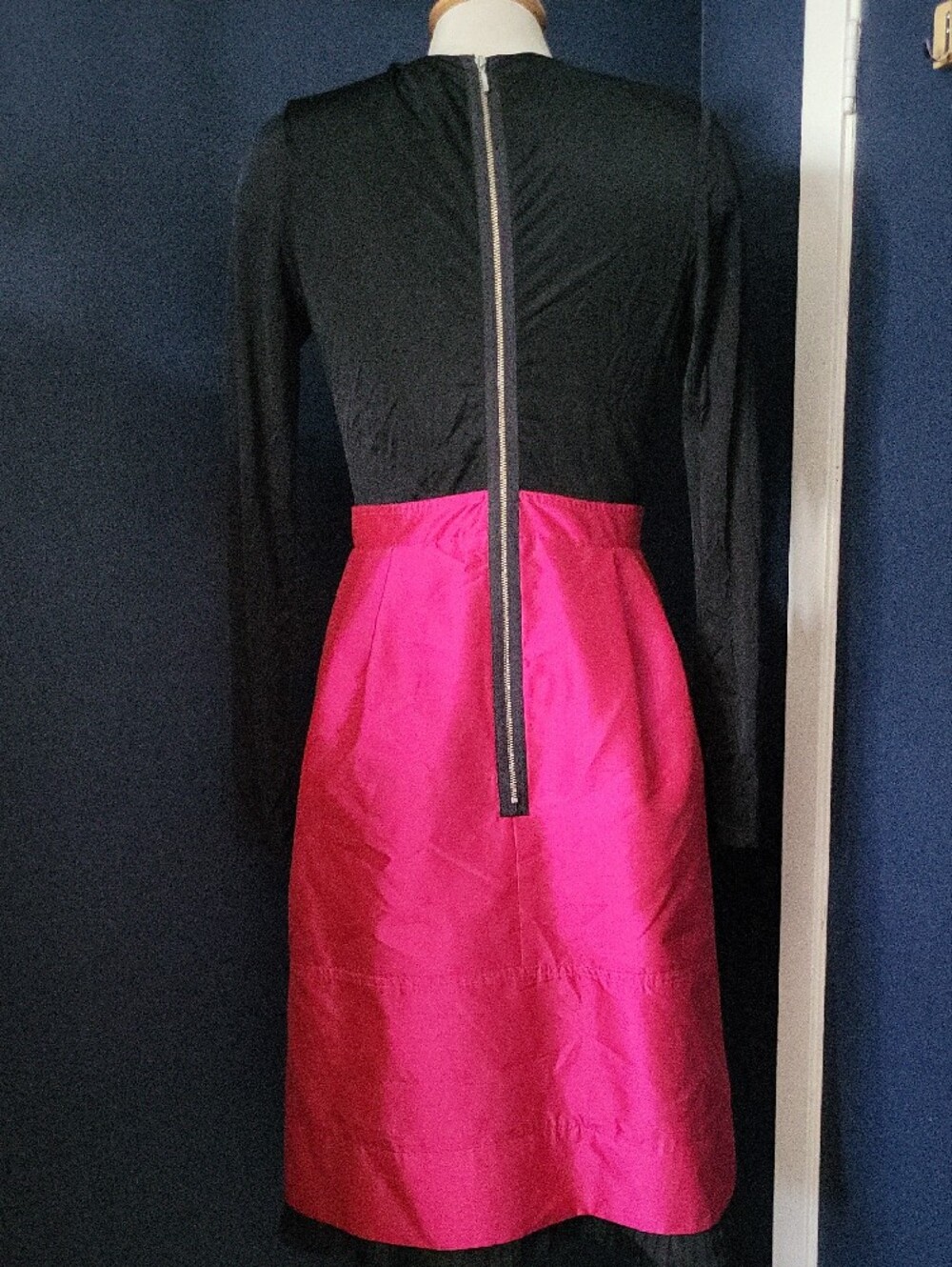 Ross Mayer Pink And Black Silk Dress - Picture 3 of 7